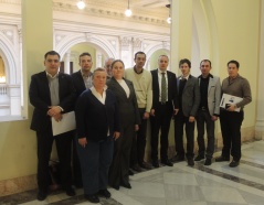 28 November 2013 MPs and representatives of the Union of Serbian Organisations for the support of people living with HIV/AIDS